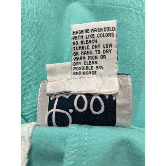 LILLY PULITZER White Label Teal Shorts Size 6 - Picture 7 of 10
